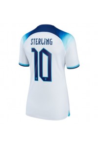 Englanti Raheem Sterling #10 Jalkapallovaatteet Naisten Kotipaita MM-kisat 2022 Lyhythihainen